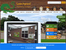 Tablet Screenshot of leechpoolprimaryschool.co.uk